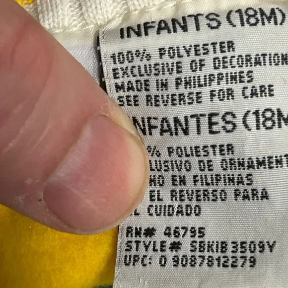 Simply Basic Yellow Baby Fleece Crewneck Top NWT Size 18 Months - Picture 9 of 10